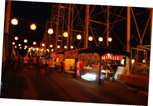 Evening food stalls