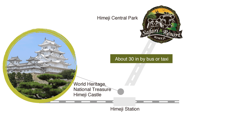 Himeji Castle and Himeji Central Park