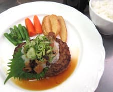 和風ハンバーグ(スープ・ライス付き)