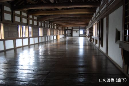 姫路城 口の渡櫓(廊下)