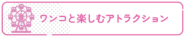 ワンコと楽しむアトラクション