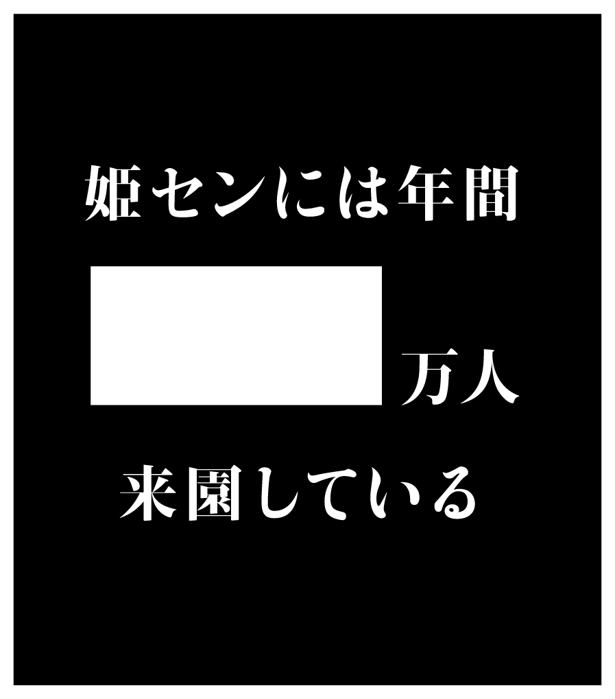 姫センには年間？万人来園している